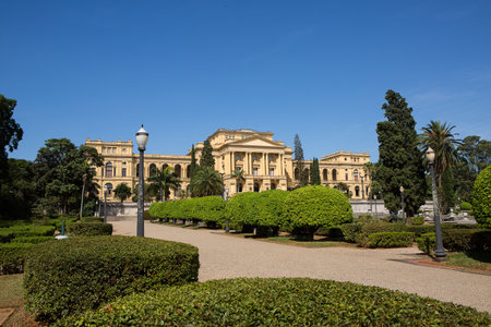 The Museu Paulista of the University of Sao Paulo (commonly known in Sao Paulo and all Brazil as Museu do Ipiranga) is a Brazilian history museumのeditorial素材