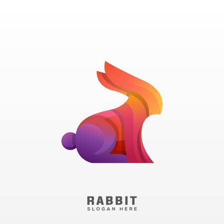 rabbit modernのイラスト素材