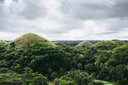 Chocolate Hills in Bohol, Philippines.