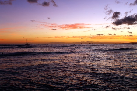 The far Sunsetの写真素材