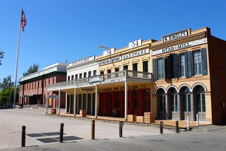 A jump in the past in Sacramentoの写真素材