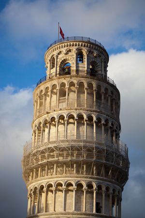 some details of miracoli square monuments in pisaの写真素材