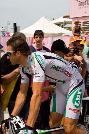 Forte dei Marmi, Pisa - May, 26: some cycling professiona athletes before the race of the 13th stage of "Giro d'Italia" of 2009のeditorial素材