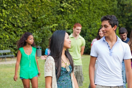 Group of Teenagers at Parkの写真素材
