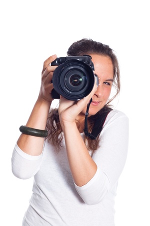 Young Female Photographerの写真素材