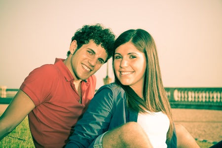 Happy Young Coupleの写真素材