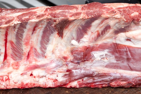 Beef Meat on Butcher Tableの写真素材