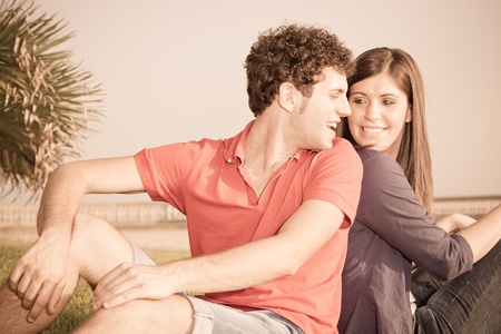 Happy Young Coupleの写真素材