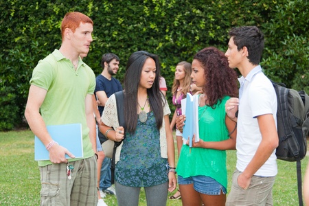 Multicultural Group of College Studentsの写真素材