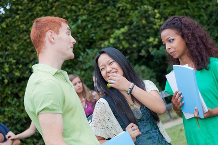 Multicultural Group of College Studentsの写真素材