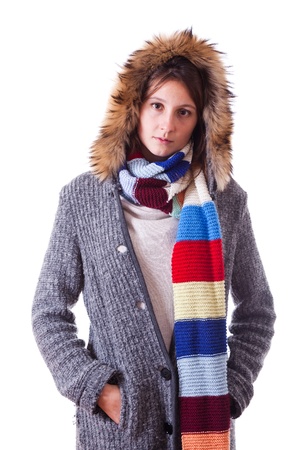 Beautiful Winter Womanの写真素材