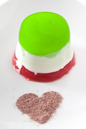 Italian Panna Cottaの写真素材