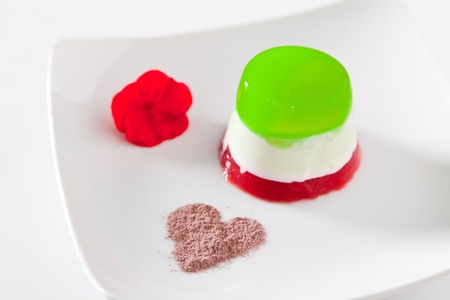 Italian Panna Cottaの写真素材