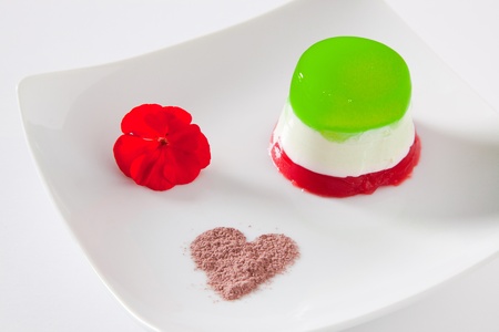 Italian Panna Cottaの写真素材
