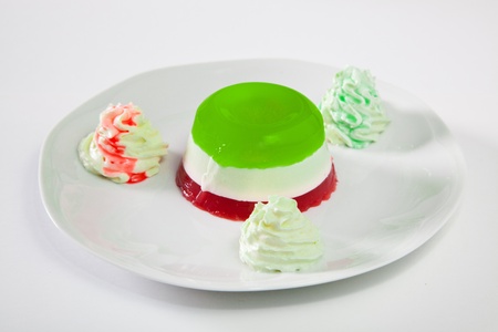 Italian Panna Cottaの写真素材