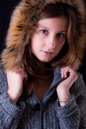 Beautiful Winter Womanの写真素材