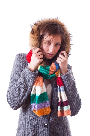 Beautiful Winter Womanの写真素材
