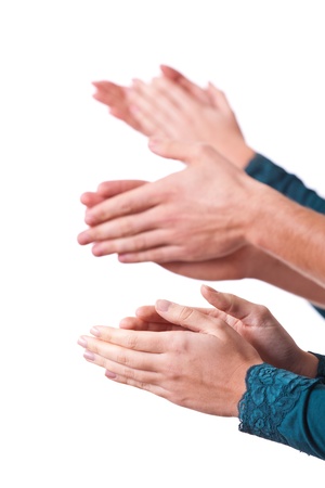 Human Hands Clappingの写真素材