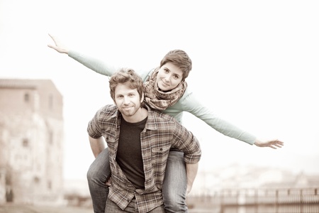 Happy Young Coupleの写真素材
