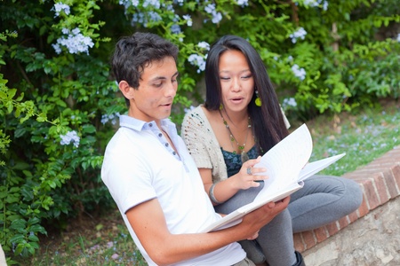 Multicultural Group of College Studentsの写真素材