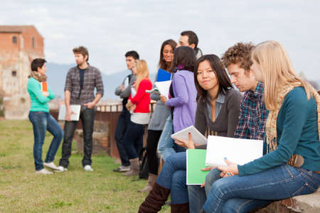 Group of Multiracial College Studentsの写真素材