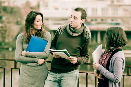 Group of Multiracial College Students