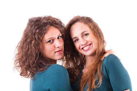 Two Beautiful Female Friends Togetherの写真素材
