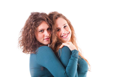 Two Beautiful Female Friends Togetherの写真素材