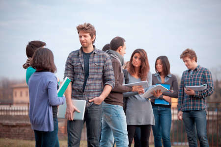 Group of Multicultural College Studentsの写真素材