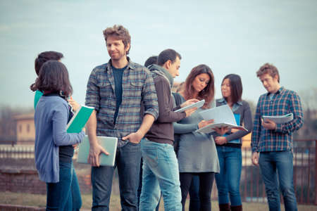 Group of Multicultural College Studentsの写真素材