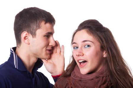 Whispering a Secretの写真素材