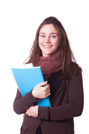 Happy Young Girl Studentの写真素材