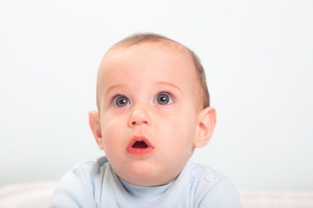 Little Child on Whiteの写真素材