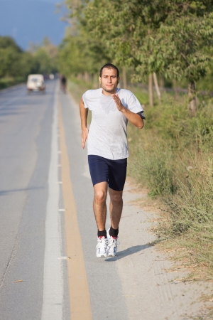 Young Man Joggingの写真素材
