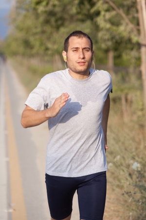 Young Man Joggingの写真素材