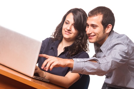 Happy Business Team or Students at Workの写真素材