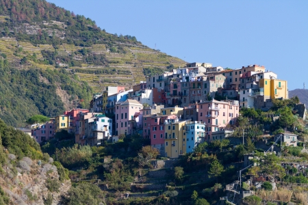 Corniglia Village, Cinque Terre, Italyの写真素材
