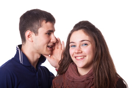 Whispering a Secretの写真素材