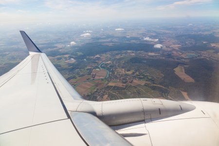 View From Airplane Windowの写真素材