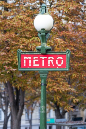 Metro Sign in Parisの写真素材