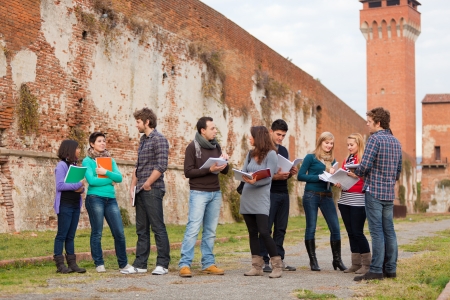 Group of Multicultural College Studentsの写真素材