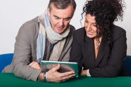 Adult Couple with Tablet PCの写真素材