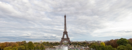 Tour Eiffel in Paris, panoramic Viewの写真素材