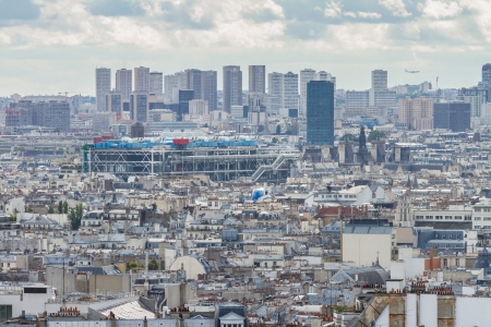 Panoramic View of Paris from Montmartreの写真素材
