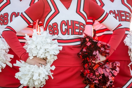 Group of Cheerleaders in the Field