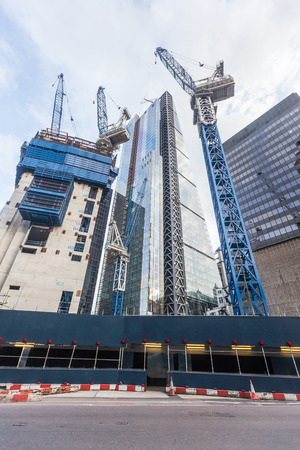 Construction Site in London Cityの写真素材