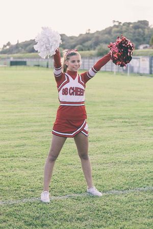 Cheerleader in the Field