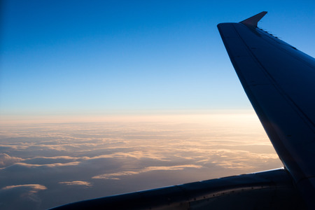 Looking Out Through Airplane Window