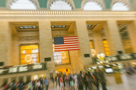 Crowded Grand Central Station in New Yorkのeditorial素材