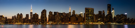 New York Midtown Skyline at Duskの写真素材
